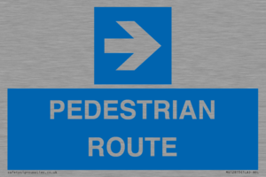 PEDESTRIAN ROUTE - right arrow